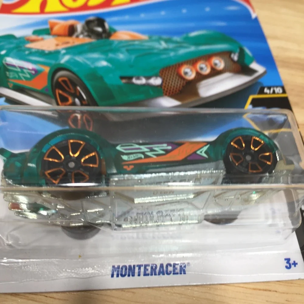 Hot Wheels Kids Toy Car X-Raycers Monteracer 63/250 1:64 Teal Orange